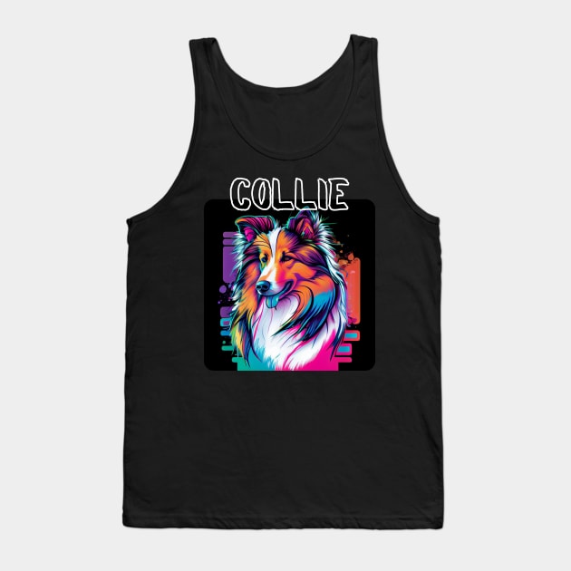 Graffiti Style - Cool Collie 3 Tank Top by PD-Store